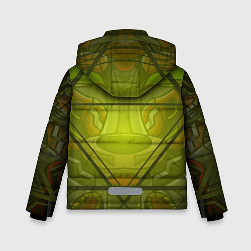 Зимняя куртка для мальчика Кибер-лис / 3D-Светло-серый – фото 2