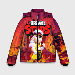 Куртка зимняя для мальчика FANG BRAWL STARS HELL, цвет: 3D-красный