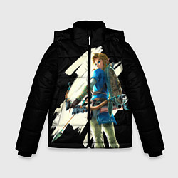 Куртка зимняя для мальчика Линк с луком, цвет: 3D-светло-серый