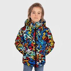 Куртка зимняя для мальчика Зимние виды спорта 2022, цвет: 3D-черный — фото 2