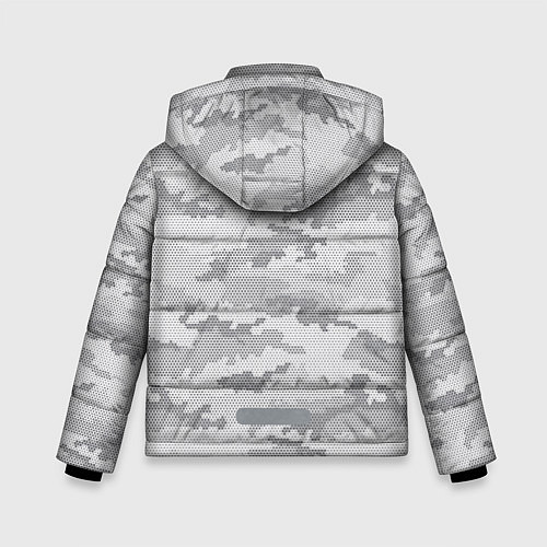 Зимняя куртка для мальчика Городской Абстрактный Камуфляж / 3D-Светло-серый – фото 2