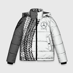 Куртка зимняя для мальчика Mercedes-Benz дрифт, цвет: 3D-красный