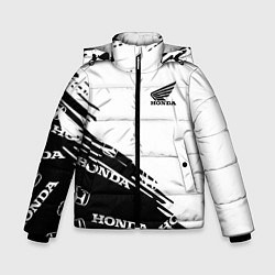 Куртка зимняя для мальчика Honda sport pattern, цвет: 3D-черный