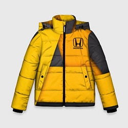 Куртка зимняя для мальчика Honda - Yellow, цвет: 3D-светло-серый