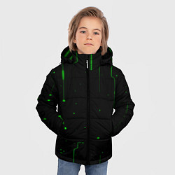 Куртка зимняя для мальчика Neon Green Light, цвет: 3D-черный — фото 2