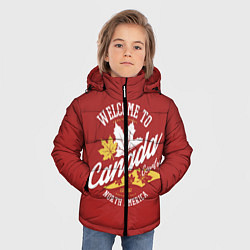 Куртка зимняя для мальчика Канада Canada, цвет: 3D-красный — фото 2