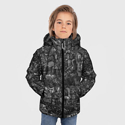 Куртка зимняя для мальчика Elysium art, цвет: 3D-черный — фото 2