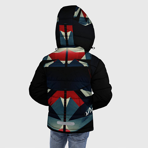 Зимняя куртка для мальчика ЛАМБОРГИНИ ТЕКСТУРА / 3D-Светло-серый – фото 4