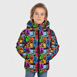 Куртка зимняя для мальчика Пластика Тела, цвет: 3D-светло-серый — фото 2