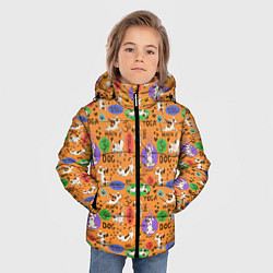 Куртка зимняя для мальчика Собачья Йога, цвет: 3D-светло-серый — фото 2