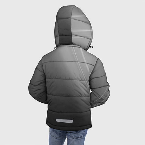 Зимняя куртка для мальчика Ниссан / 3D-Светло-серый – фото 4