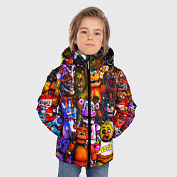 Куртка зимняя для мальчика Fnaf UCN, цвет: 3D-светло-серый — фото 2