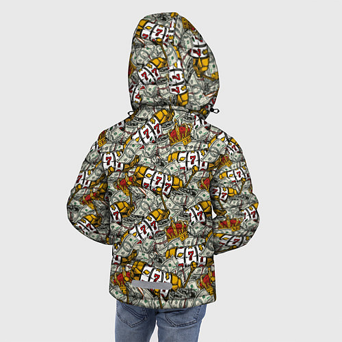 Зимняя куртка для мальчика Джекпот Jackpot / 3D-Светло-серый – фото 4
