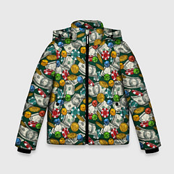 Куртка зимняя для мальчика Казино - Casino, цвет: 3D-светло-серый