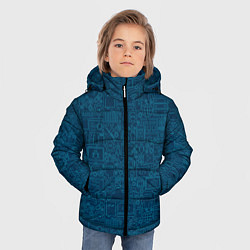 Куртка зимняя для мальчика Информатика Informatics, цвет: 3D-черный — фото 2