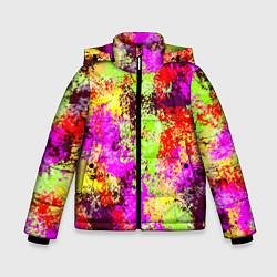 Куртка зимняя для мальчика Пиксельный камуфляж Диско, цвет: 3D-светло-серый