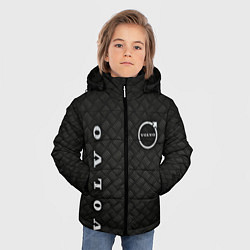 Куртка зимняя для мальчика Логотип VOLVO на металле, цвет: 3D-черный — фото 2