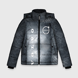 Куртка зимняя для мальчика Металлические пластины VOLVO, цвет: 3D-черный