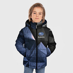 Куртка зимняя для мальчика Subaru субару спорт, цвет: 3D-светло-серый — фото 2