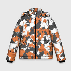 Куртка зимняя для мальчика Orange Camo, цвет: 3D-красный