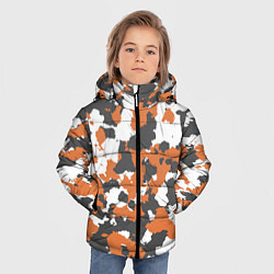 Куртка зимняя для мальчика Orange Camo, цвет: 3D-черный — фото 2