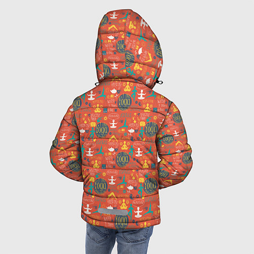 Зимняя куртка для мальчика Мне Нравится Йога / 3D-Светло-серый – фото 4