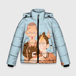 Куртка зимняя для мальчика Рюноскэ и Ю, цвет: 3D-красный