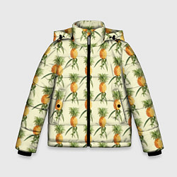 Зимняя куртка для мальчика Побеги ананасов