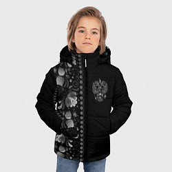Куртка зимняя для мальчика ГЖЕЛЬ RUSSIA ЧБ, цвет: 3D-красный — фото 2