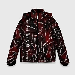 Куртка зимняя для мальчика Red Hot Chili Peppers - 2022, цвет: 3D-черный