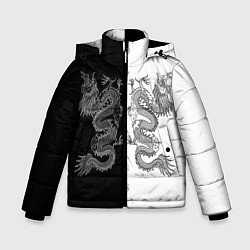 Зимняя куртка для мальчика Double Dragon Дракон Чб