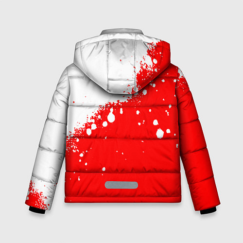Зимняя куртка для мальчика BLOODBORNE HUNTER СИМВОЛ ОХОТНИКА / 3D-Красный – фото 2