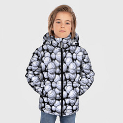Куртка зимняя для мальчика Волейбольные Мячи Volleyballs, цвет: 3D-светло-серый — фото 2