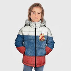 Куртка зимняя для мальчика Отечество!, цвет: 3D-черный — фото 2
