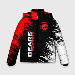 Куртка зимняя для мальчика Gears tactics gears of war, цвет: 3D-черный
