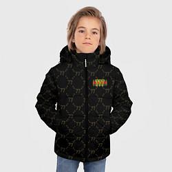 Куртка зимняя для мальчика Ритм свободы, цвет: 3D-черный — фото 2