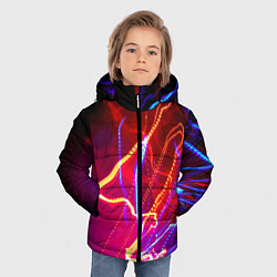 Куртка зимняя для мальчика Neon vanguard pattern Lighting, цвет: 3D-черный — фото 2