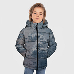 Куртка зимняя для мальчика BTS Дискография, цвет: 3D-светло-серый — фото 2
