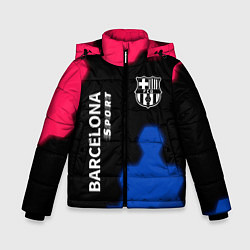 Куртка зимняя для мальчика BARCELONA Sport - Графика, цвет: 3D-черный