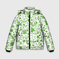 Куртка зимняя для мальчика Зелёное поле, цвет: 3D-светло-серый