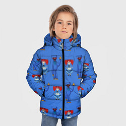 Куртка зимняя для мальчика Хагги Вагги doll догнали тебя, цвет: 3D-черный — фото 2