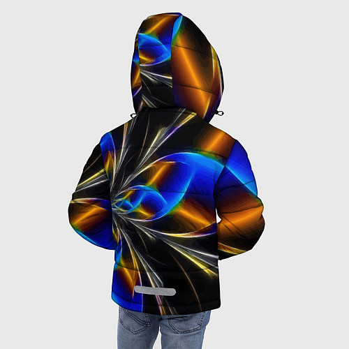 Зимняя куртка для мальчика Neon vanguard pattern Fashion 2023 / 3D-Светло-серый – фото 4