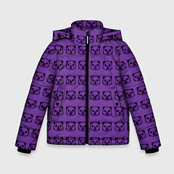 Куртка зимняя для мальчика Purple Panda, цвет: 3D-черный