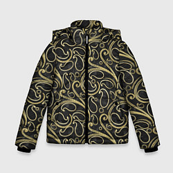Зимняя куртка для мальчика Золотистые узоры