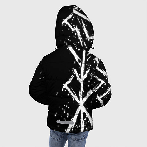 Зимняя куртка для мальчика КЛЕЙМО ЖЕРТВЫ - БЕРСЕРК / 3D-Светло-серый – фото 4