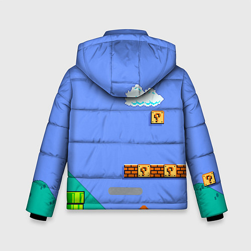 Зимняя куртка для мальчика Марио дизайн / 3D-Красный – фото 2