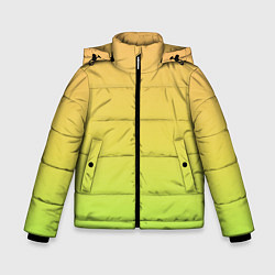 Куртка зимняя для мальчика GRADIEND YELLOW-GREEN, цвет: 3D-черный