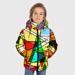Куртка зимняя для мальчика ЦВЕТНОЙ ВИТРАЖ, цвет: 3D-светло-серый — фото 2