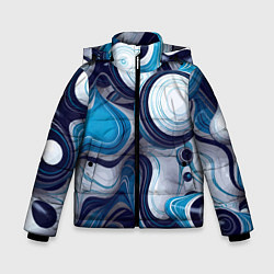 Куртка зимняя для мальчика Авангардный объёмный паттерн Avant-garde volumetri, цвет: 3D-светло-серый