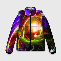 Куртка зимняя для мальчика Галактическое звёздное пространство Galactic Star, цвет: 3D-красный